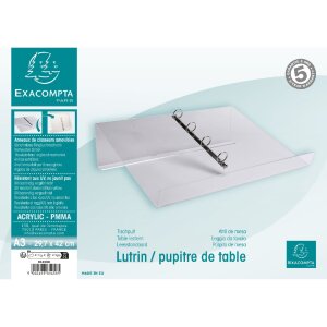 Exacompta 81458D Stolní čtecí stůl A3 s kroužkovým mechanismem křišťálový