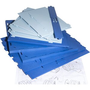 Exacompta 394202D Stolní organizér Bee Blue Námořnická modrá Světle modrá