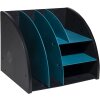 Exacompta 394505D Stolní organizér Neo Deco černo-modro-zelený