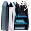 Exacompta 394505D Stolní organizér Neo Deco černo-modro-zelený