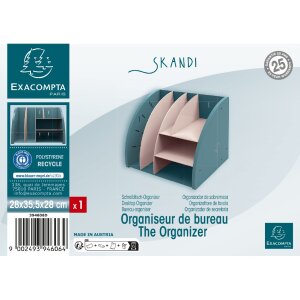 Exacompta 394606D Stolní organizér Skandi Pacific Blue Nude