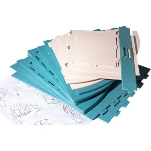 Exacompta 394606D Stolní organizér Skandi Pacific Blue Nude