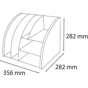 Exacompta 394606D Stolní organizér Skandi Pacific Blue Nude