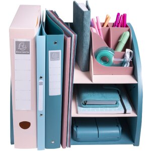 Exacompta 394606D Stolní organizér Skandi Pacific Blue Nude
