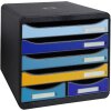 Exacompta 3124202D Zásuvkový box BIG BOX MAXI 6 zásuvek Bee Blue