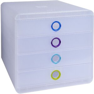 Exacompta Chromaline zásuvkový box 4 zásuvky POP-BOX na dokumenty A4+