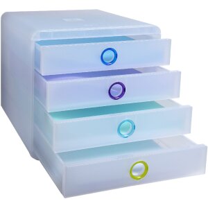 Exacompta Chromaline zásuvkový box 4 zásuvky POP-BOX na dokumenty A4+
