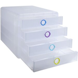 Exacompta Chromaline zásuvkový box 4 zásuvky POP-BOX na dokumenty A4+