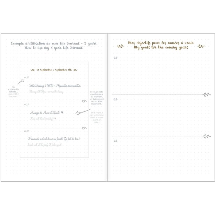 Quo Vadis Life Journal Brown 15x21 cm Clairefontaine Paper