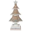 Clayre & Eef 6PR4320 Dekorace vánoční stromek 12x12x25 cm