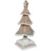 Clayre & Eef 6PR4320 Dekorace vánoční stromek 12x12x25 cm