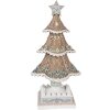 Clayre & Eef 6PR4320 Dekorace vánoční stromek 12x12x25 cm