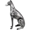 Clayre & Eef 6PR5068 Dekorace Pes stříbrná 20x10x30 cm