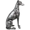 Clayre & Eef 6PR5068 Dekorace Pes stříbrná 20x10x30 cm