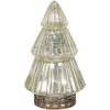 Clayre & Eef 6GL4559 Vánoční stromek s LED diodami Ø 8x14 cm