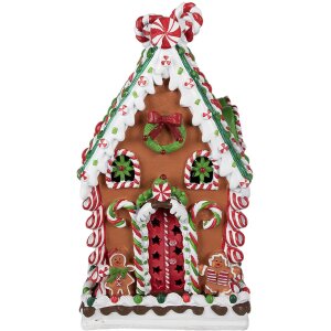 Clayre & Eef 6PR4252 Dekorace domeček 20x20x37 cm