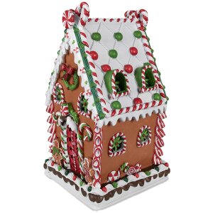 Clayre & Eef 6PR4252 Dekorace domeček 20x20x37 cm