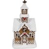 Clayre & Eef 6PR4304 Dekorace domeček s LED diodami 8x7x15 cm