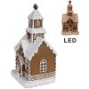 Clayre & Eef 6PR4304 Dekorace domeček s LED diodami 8x7x15 cm