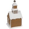 Clayre & Eef 6PR4304 Dekorace domeček s LED diodami 8x7x15 cm