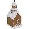Clayre & Eef 6PR4304 Dekorace domeček s LED diodami 8x7x15 cm