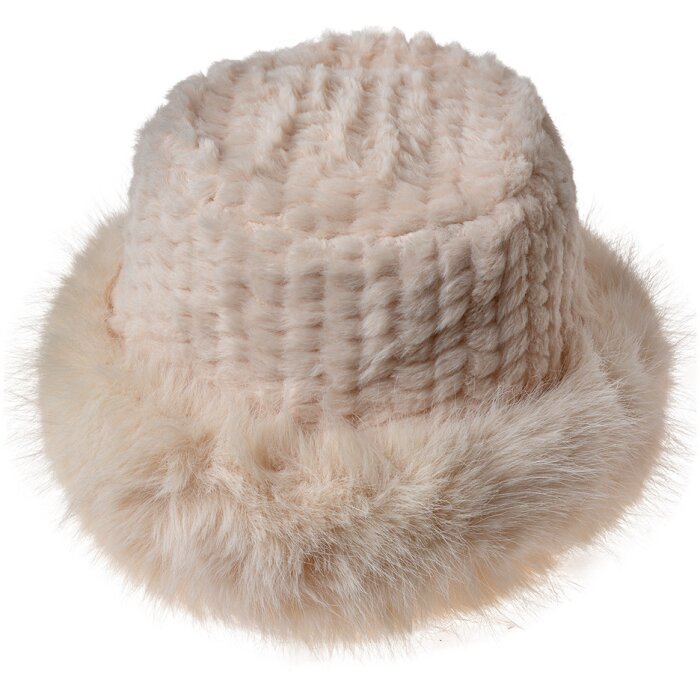 Clayre Eef JZCA0025BE Dámská čepice Beige Synthetic se šňůrkou na stažení