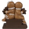 Clayre Eef Vánoční dekorace figurka perníček 11x4x13 cm hnědá