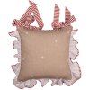 Clayre Eef GBB25 Povlak na polštář 40x40 cm Hnědá perníková chaloupka Bavlněný venkovský styl