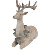Clayre Eef dekorativní figurka jelena hnědá 31x16x29 cm polyresin venkovský styl