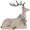 Clayre Eef dekorativní figurka jelena hnědá 31x16x29 cm polyresin venkovský styl