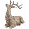 Clayre Eef Dekorativní postava Jelen hnědý 29x15x27 cm Polyresin Venkovský styl