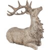 Clayre Eef Dekorativní postava Jelen hnědý 29x15x27 cm Polyresin Venkovský styl