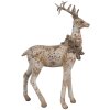 Clayre Eef Sada dekorativních figurek 2 Jelen hnědý Polyresin 20/12 cm Venkovský styl