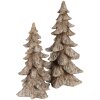 Clayre & Eef Vánoční ozdoba na stromeček hnědá 19x18x36 cm Polyresin ve venkovském stylu
