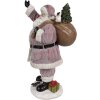 Clayre & Eef Father Christmas Figurka růžová 43 cm Polyresinová vánoční dekorace