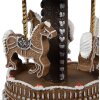 Clayre Eef Music Box Kolotoč Hnědá vánoční dekorace Perníkový styl