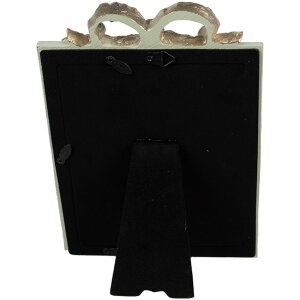 Clayre & Eef 2F1163 Rámeček na obraz zelený 16x2x22 cm Romantický dekor s mašlí