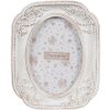Clayre & Eef 2F1187 Fotorámeček bílý 10x2x12 cm 6x9 cm Shabby Chic