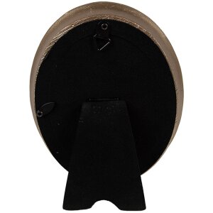Clayre & Eef 2F1193 Fotorámeček oválný zlatý 11x3x14 cm v barokním stylu