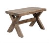 Clayre & Eef 6H2315 Rostlinný stolek dřevo hnědý 24x13x14 cm český styl