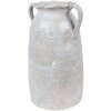 Váza Clayre & Eef 19x16x28 cm Šedá terakotová dekorace ve venkovském stylu