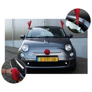 Clayre & Eef 65684 Dekorace Parohy a nos na auto 25x6x41 cm