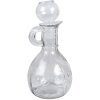 Clayre & Eef 6GL4898 Karafka transparentní retro styl sklo Ø8x15 cm 175ml