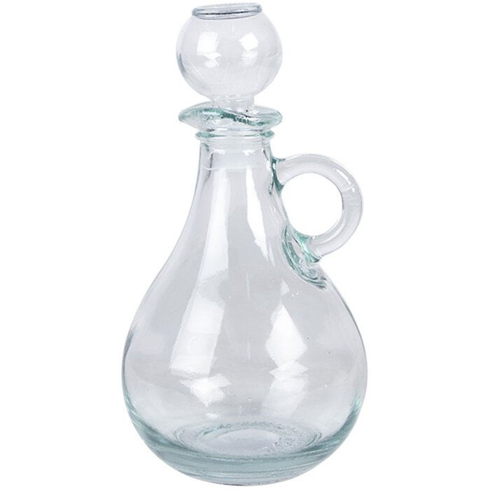 Clayre & Eef 6GL4905 Karafa Sklenice Transparent Ø 10x17 cm 325 ml Retro Vintage