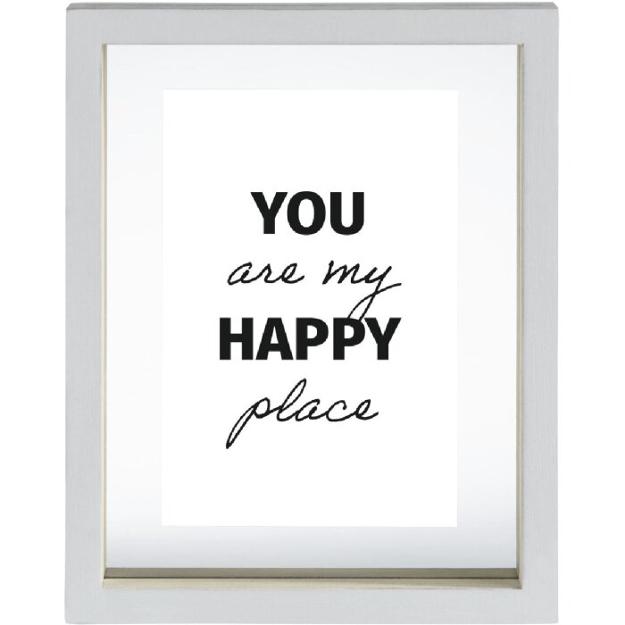Hama Portrétní rám Happy 10x15 cm Dřevo MDF Bílá Portrétní a horizontální formát