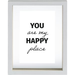 Hama Portrétní rám Happy 10x15 cm Dřevo MDF Bílá Portrétní a horizontální formát