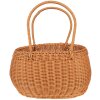 Clayre & Eef 65720 Úložný koš hnědý plast 38x24x19/38 cm
