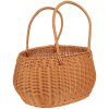 Clayre & Eef 65720 Úložný koš hnědý plast 38x24x19/38 cm