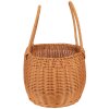 Clayre & Eef 65720 Úložný koš hnědý plast 38x24x19/38 cm