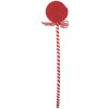 Clayre & Eef 65851 Vánoční dekorace Lollipop červená bílá 9x1x41 cm plastová